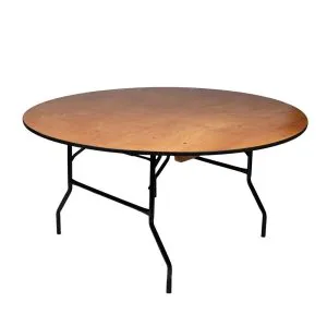 60" Round Wooden Table