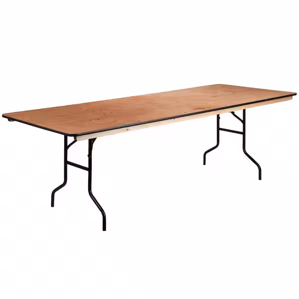 8' Wooden Banquet Table (96"x30")